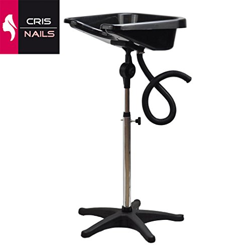 Crisnails Mobiles Friseur Waschbecken Rückwärtswaschbecken, Haarwaschbecken, mit Höhenverstellung