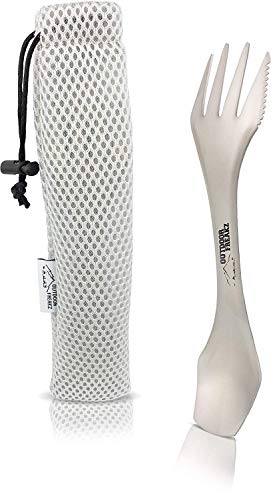 Outdoor Freakz Titan Spork und Göffel als Campingbesteck und Reisebesteck die Perfekte Messer-Gabel-Löffel-Kombi für Outdoor Fans