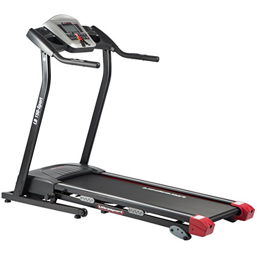Ultrasport motorisches Laufband LB 150-Sport, elektrisch: Hometrainer klappbar, mit Dämpfungssystem, Geschwindigkeit bis 16 km/h, belastbar bis 110 kg