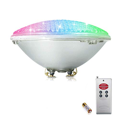 COOLWEST RGB Schwimmbadleuchten 18W PAR56 LED Poolbeleuchtung Einhänge Unterwasser ersatz 150W Halogen Scheinwerfer DC/AC 12V