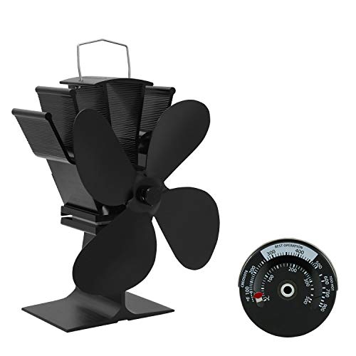 Hengda Stromloser Ventilator Kaminventilator Ofenventilator für Kamin Feuerstelle Holzöfen Öfen Hitzebetrieben