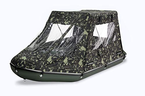 BARK Profi Schlauchboot für Motor mit Zelt BT-270 (2,7m) Paddelboot Angelboot Freizeitboot Motorboot Elektromotor fünfschichtig PVC (BT-270 (2.7 m) mit Zelt)
