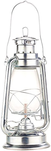 Lunartec Sturmlampe: Nostalgische Petroleum-Sturmlaterne mit Glaskolben, verzinkt, 30 cm (Glas-Öllampe)