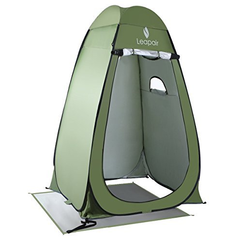 WolfWise Pop up Umkleidezelt Toilettenzelt, Strand Duschzelt Outdoor Privatsphäre Zelte, Camping Lagerzelt Kabine mit Ablagefach, Wasserfest Tragbar, Grün