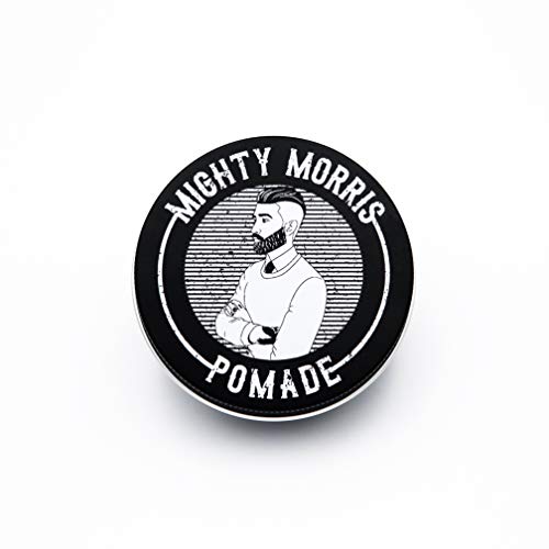 Mighty Morris Strong Hold Pomade - 100% natürliche Inhaltsstoffe - Maskuliner, holziger Duft - Matter Look