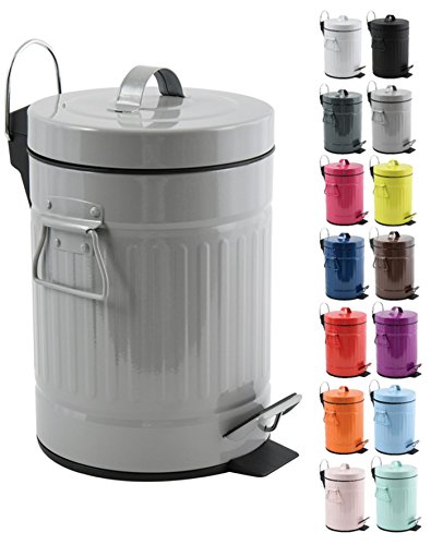 MSV Treteimer Habana Mülleimer Kosmetikeimer Abfalleimer 3L - taupe