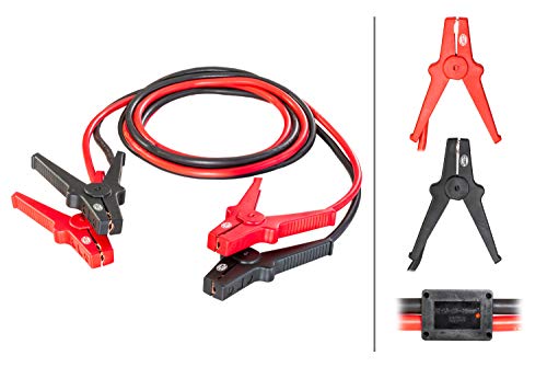 Hella 8KS 236 689-001 Starthilfekabel, 12V/24V, 3,5 Meter, Überspannungsschutz, inkl. Aufbewahrungstasche