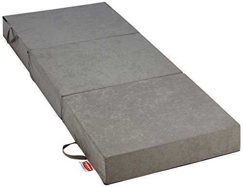 Gigapur 25069 Visco Luxus Klappmatratze, Komfort Schaumstoff-Faltmatratze, Kaltschaummatratze belastbar bis 90 Kg, grau