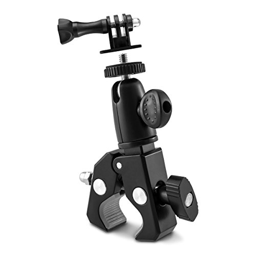 kwmobile Kamerahalterung Stativ für Fahrrad und Motorrad Lenker in Schwarz - Kamera Halter Bike - z.B. geeignet für Nikon, Canon, Olympus, Fujifilm, Kodak, Samsung, Sony, Leica, Panasonic