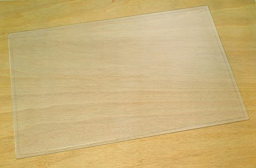 Läufer 43740 Durella transparent matt, durchsichtige Schreibtischunterlage 50x70 cm, transparente Schreibunterlage für hohen Schreibkomfort