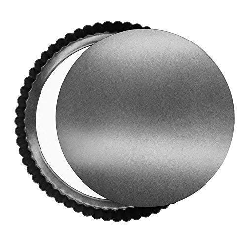 Ecoki Delicious Quicheform Ø 28 cm, mit Hebeboden, Gute Antihaftbeschichtung, herausdrückbarer Hebeboden, gleichmäßige Bräunung durch optimale Wärmeleitung丨2 Jahren GARANTIE