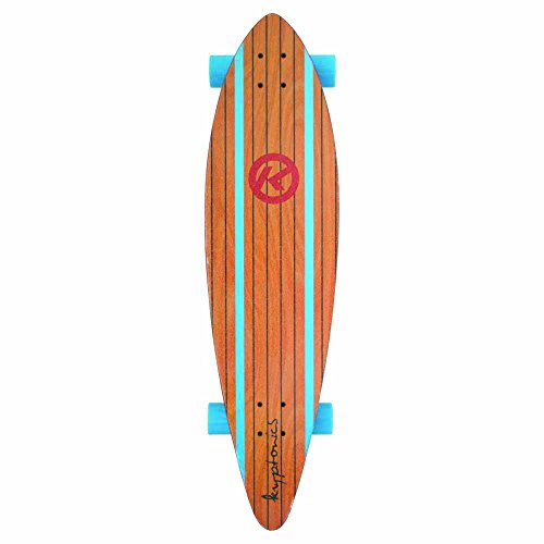 Kryptonics SK13157568 Longboard 37 Zoll Drop-Through Komplettboard mit ABEC 5 Kugellager, Skateboarding - Board Surf City