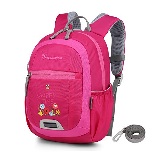 Mountaintop 4.5L Mini Backpack Kinder Kleinkind Rucksack mit Anti-verlorene Bügel,Brustgurt,Namensschild für Baby Kleinkinder, 24 x 31 x 9.5CM