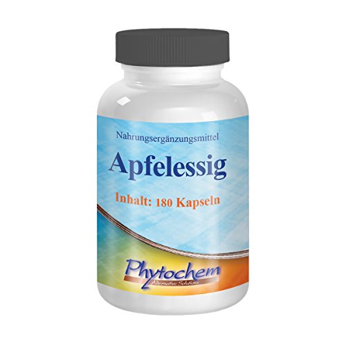 APFELESSIG | 495 mg Apfelessig Pulver pro Kapsel | 180 Kapseln | Premium Qualität aus Deutschland
