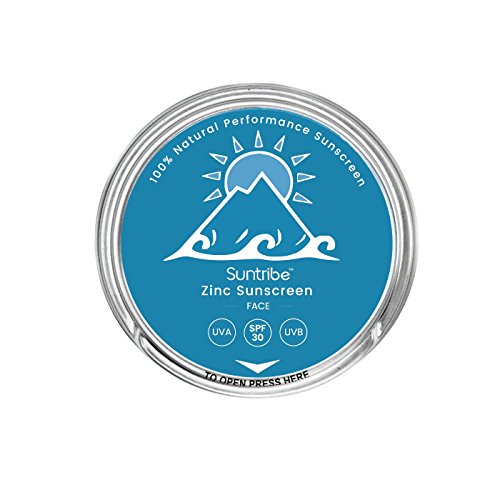 Suntribe Bio-Gesichtssonnencreme LSF 30-100% Zink – Riff freundlich - 3 Inhaltsstoffe (30ml)