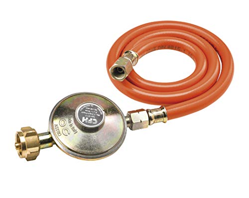 CFH Druckregler 50 mbar mit 80 cm Gasschlauch, 52452