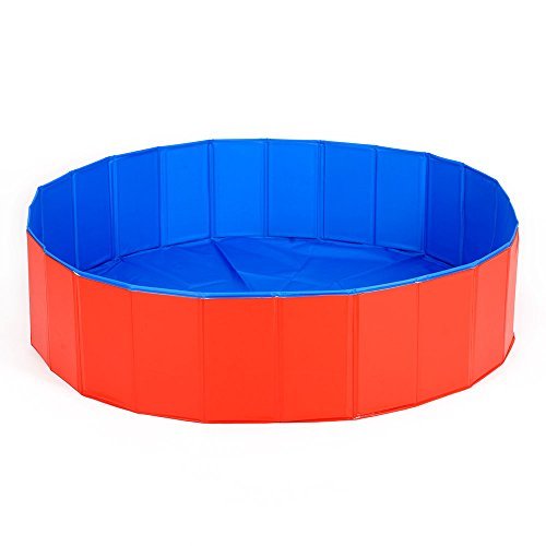 HOOPET Anti-Rutsch Hund Schwimmbecken Hundepool 75x20cm Rot