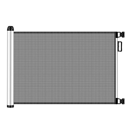 Meinkind Türschutzgitter|Treppenschutzgitter Roll, Hundeschutzgitter, Baby Absperrgitter ausziehbar & einrollbar, 88cm x 110cm