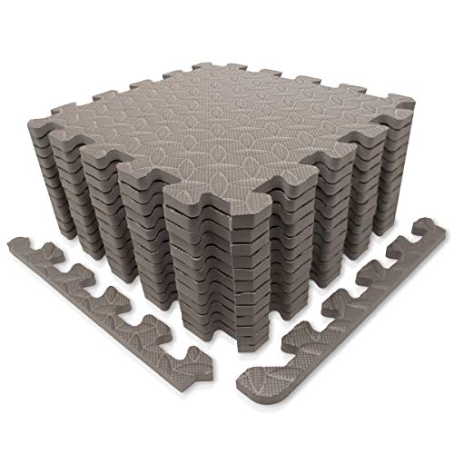 diMio Sport-Schutzmatten - Puzzlematten inkl. Randstückein in verschiedenen Größen und Farben - Schutzmatte/Unterlegmatte/Fitnessmatte/Bodenschutz Matte