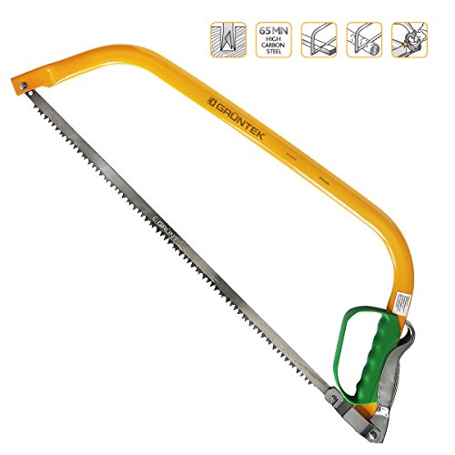 GRÜNTEK Bügelsäge MARLIN 610 mm Aggressive Bogensäge Holzsäge Cut Comfort-Handsäge Gartensäge