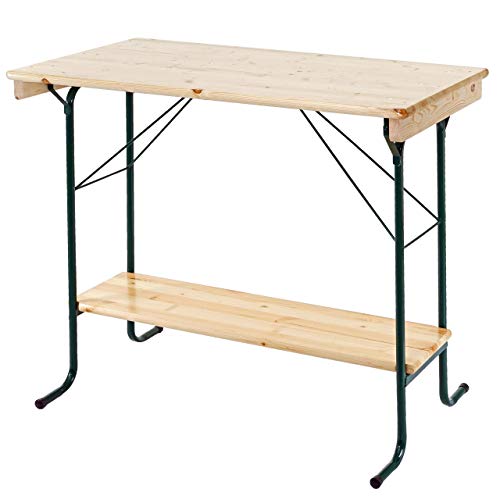 Mendler Stehtisch Wien, für Festzeltgarnitur Biertischgarnitur Bierzelttisch 125x70x110cm