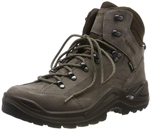 Lowa Herren Renegade GTX MID Trekking- & Wanderstiefel, Grau (Sasso/Espresso 9542), 45 EU