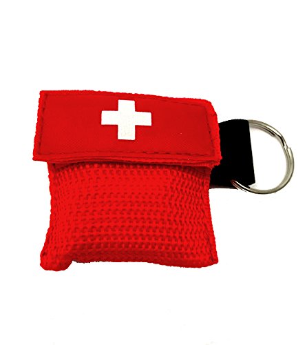 Beatmungsmaske Beatmungstuch Beatmungsfolie rot CPR Maske