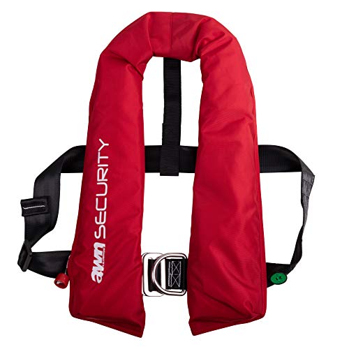 AWN Security 150 L Automatische Rettungsweste Aufblasbare Schwimmweste 3001S Automatik integrierter Lifebelt 150 N