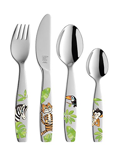 Zwilling 07135-210-0 Kinderbesteck Jungle 4 tlg., Edelstahl 18/10, poliert