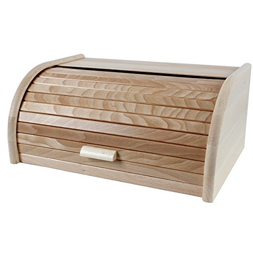 Centi Brotkasten aus Buchenholz, 39 x 29 x 18 cm, Made in Europe, 1 Stück - kostenlose Lieferung