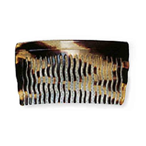 Efalock Professional Celluliod Einsteckkamm Havanna, 1er Pack, (1x 2 Stück)