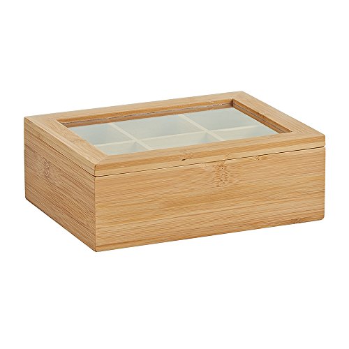 Zeller 25361 Teebeutelbox, Bamboo