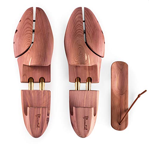 Blumtal Schuhspanner für Herren und Damen - Schuhdehner aus Zedern-Holz, mit Schuhlöffel, versch. Größen