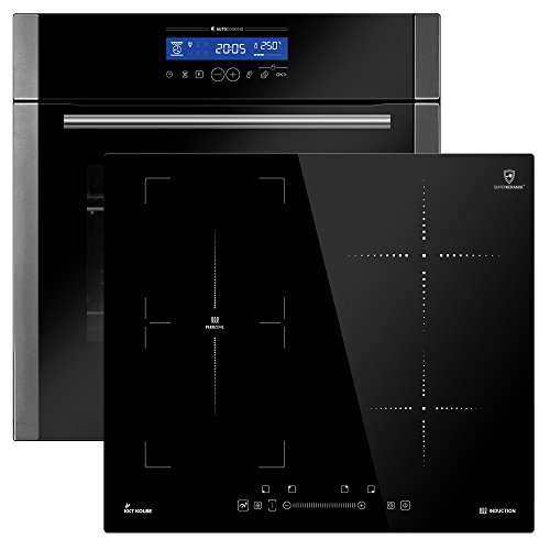 KKT KOLBE SET80162FZ Herd Set autark / Induktionsherd / 60 cm / Flex-Zone / katalytische Selbstreinigung / Teleskop-Vollauszug / Kerntemperaturfühler (AutoCooking) / Drehspieß / Timer / Automatik