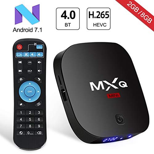 Android 7.1 TV Box Superpow MXQ MINI Android Box 2GB RAM+8GB ROM Quad-Core mit Bluetooth 4.0/ 3D/ 4k / 2.4Ghz Wifi / 100 LAN / H.265, HDMI Smart TV Box