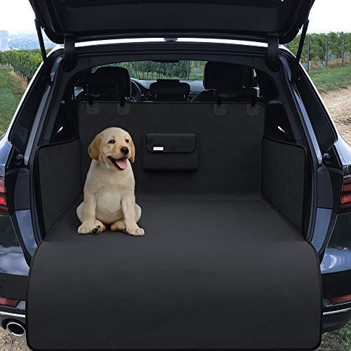 Kofferraumschutz Auto Hund, Schondecke mit Transportbeutel – wasserdicht waschbar | Weiche rutschfeste Schutzdecke | Kofferraumschutzdecke | Kofferraumdecke Auto Schutz | Kofferraumschutzmatte