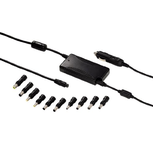 Hama KFZ Notebook Netzteil für Zigarettenanzünder (universell, inkl. 10 Adapter, 90 Watt, 15-19 V) für Auto, PKW, LKW