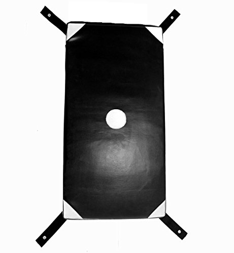BAY ' WALL CATCHER ' Wandschlagpolster 68 x 34 cm GROSS schwarz weiß Modell 2017 LEDER PU Sport Makiwara aus Kunstleder Wand Wandmontage Schlagpolster Schlagkissen, Sandsack, Boxsack, Wandsandsack, Makiwara, Wandmakiwara, Wandschlagkissen, Wandboxsack Wandkissen white black Wandbefestigung Wandboxkissen Wandboxpolster Boxpolster Wand Boxkissen Mauer wing tsun chun