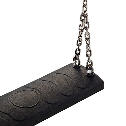 Schaukelsitz extra breit und stabil - Erwachsenenschaukel - Kette 250 cm verzinkt - schwarz von Klingl Spielgeräte