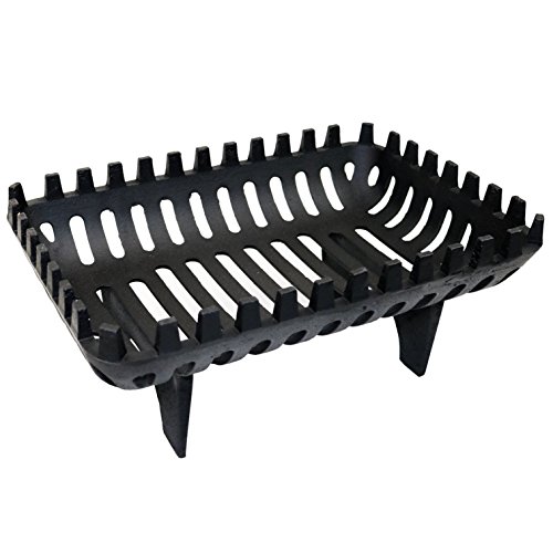 Oypla Offenes Feuer Korb 38,1 cm Gusseisen Schwere Pflicht Holzscheite Kohle Holz