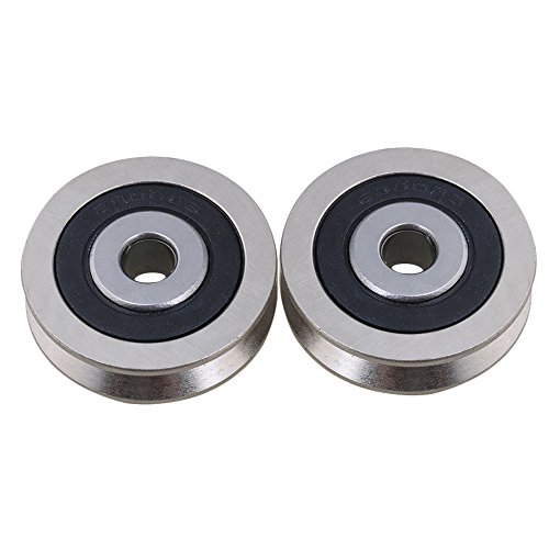 cnbtr 10 mm tiefer V der 6 x 30 x 8 mm Metall versiegelten Kugellagern Stahl Umlenkrolle Schiene Kugellager Rolling Wheel Set of 2