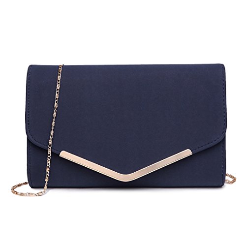 Miss LuLu Elegante Kettentasche Damen Tasche Clutch Bag Handtasche Hochzeit Abendtasche Umhängetasche Mädchen