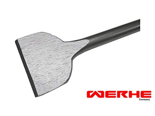 WERHE Profi SDS Plus Spatmeißel Flachmeißel 75 x 250 mm Breitmeißel Spat Flach Meißel