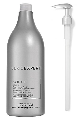L'Oréal Professionnel Serie Expert Silver 1500ml (Salon Size) and Pump NEW 2017