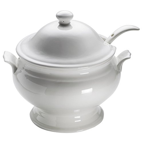 Maxwell & Williams Z175A  Suppenterrine, Porzellan, weiß, 23.8 x 25 x 25.6 cm