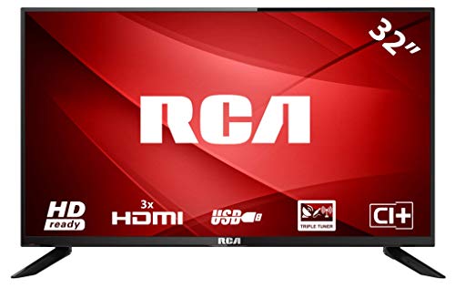 RCA RB32H1: 80 cm (32 Zoll) LED-Fernseher (HD-Ready, Triple Tuner, HDMI-Anschlüsse, CI+, Mediaplayer per USB 2.0) [Energieklasse A]