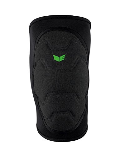 ERIMA Unisex Knieschoner, schwarz (Black/Green), L