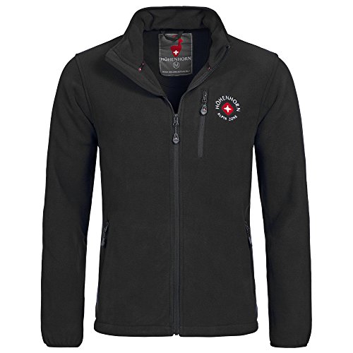 Höhenhorn 11A5 Eigler Herren Fleece Jacke Full Zip Schwarz Gr. XXL