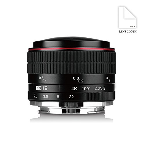 Meike MK 6,5 mm f/2.0 Kreisförmige Objektiv Fisheye für Sony E-Mount Kameras