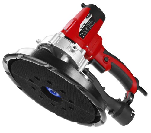 Matrix DWS 1200 Deckenschleifer, Trockenbauschleifer, Wandschleifer, Durchmesser 225mm, inkl. Absaugschlauch, Fangsack, Soft-Griff, 4m Kabel